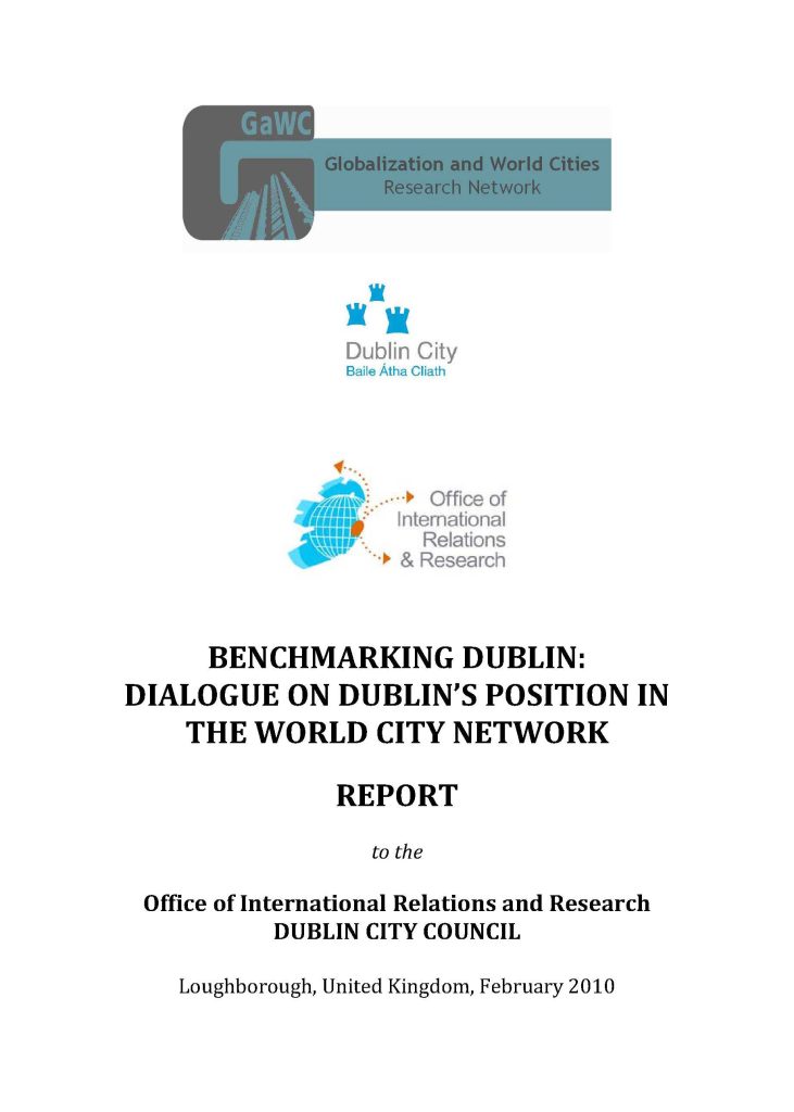 Cover of Benchmarking Dublin