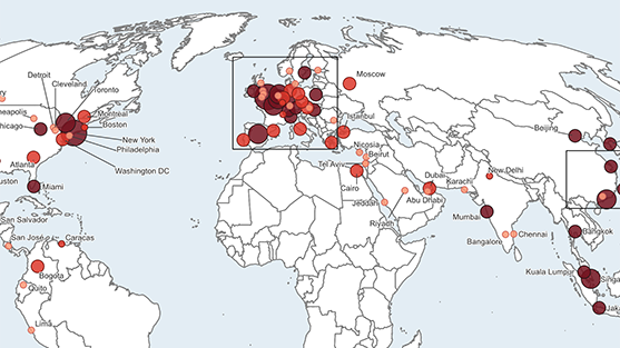 World cities map 2004 thumbnail