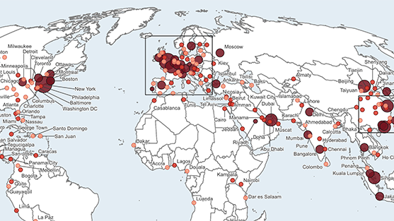 World cities map 2020 thumbnail