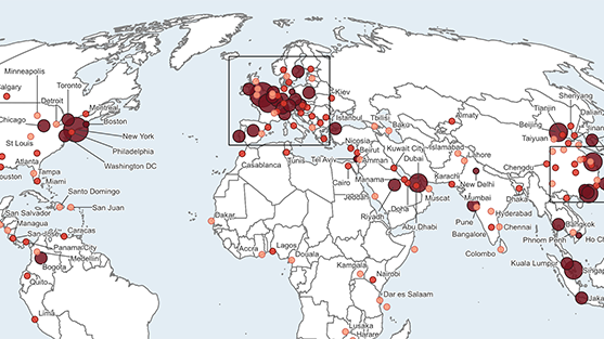 World cities map 2022 thumbnail