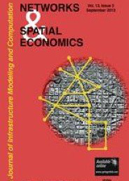 Cover of Networks and Spatial Economics