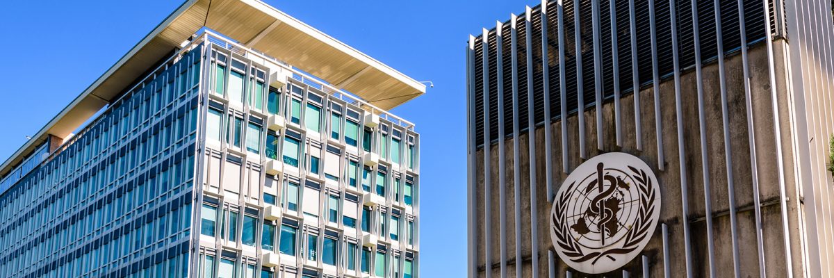 Geneva, Switzerland - September 3, 2020: Headquarters of the World Health Organization (WHO), a specialized agency of the United Nations responsible for international public health. Credit line: olrat - stock.adobe.com