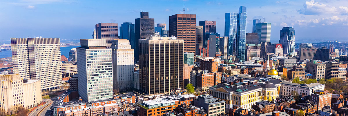 Boston aerial view